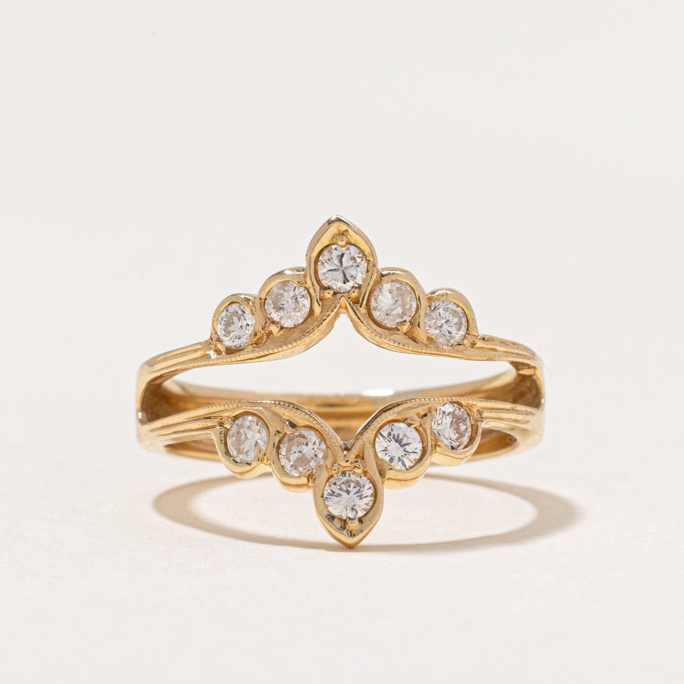 14k Diamond Ring Guard | 0.50ctw | SZ 5.25