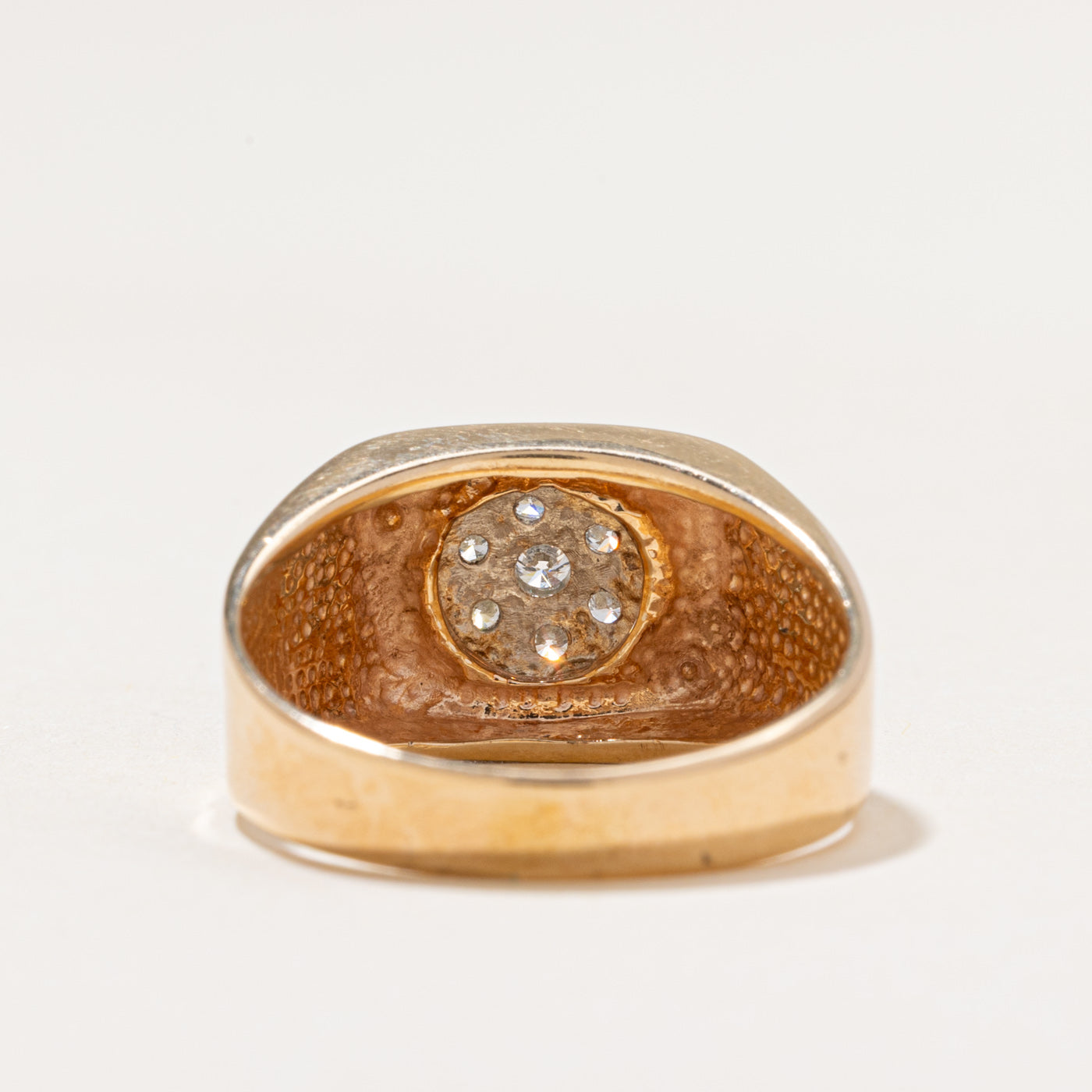 Diamond Cluster Signet Ring | 0.29ctw | SZ 9