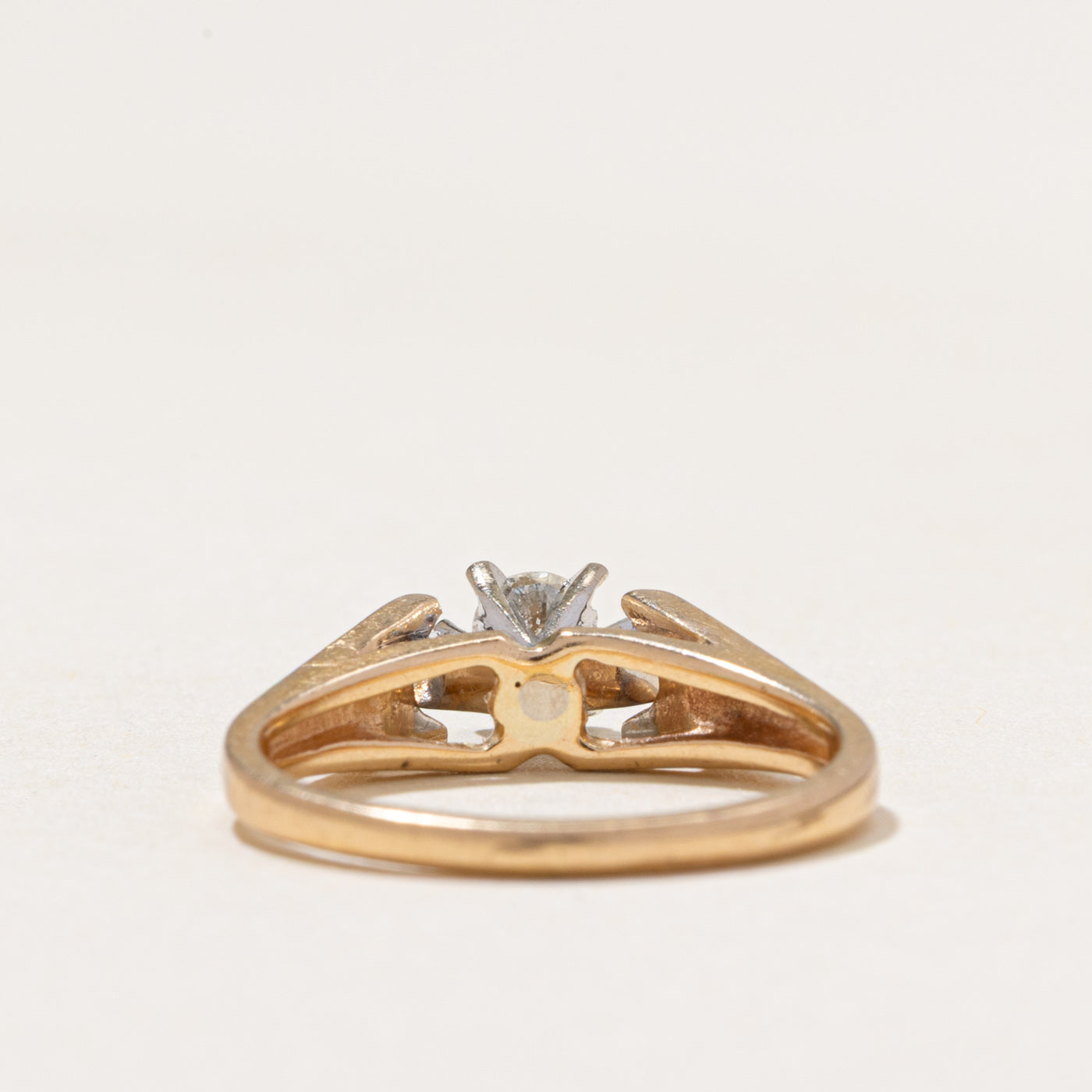 High Set Diamond Accented Ring | 0.21ctw | SZ 3.5