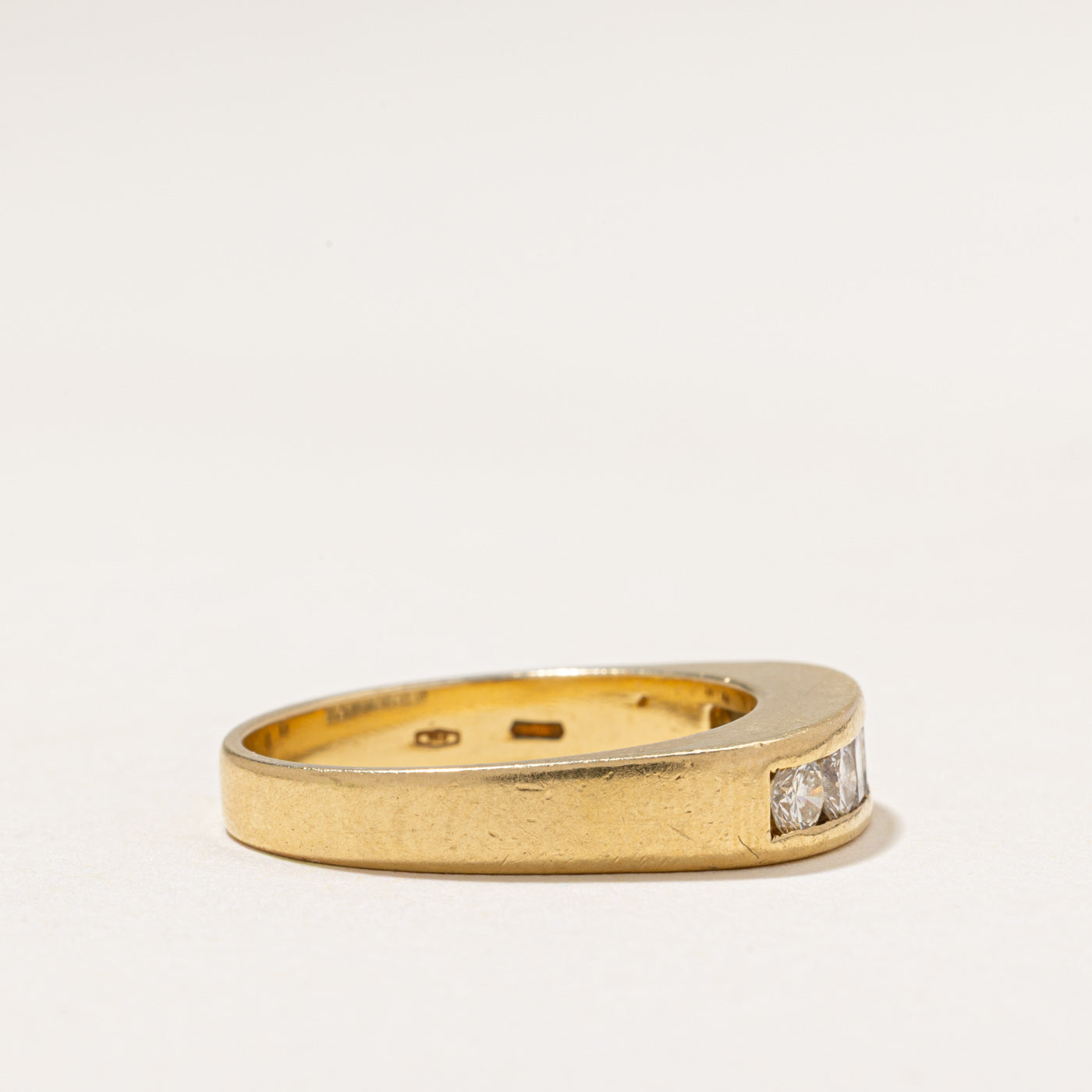 18k Channel Set Multi Cut Diamond Band | 0.60ctw | SZ 8.25