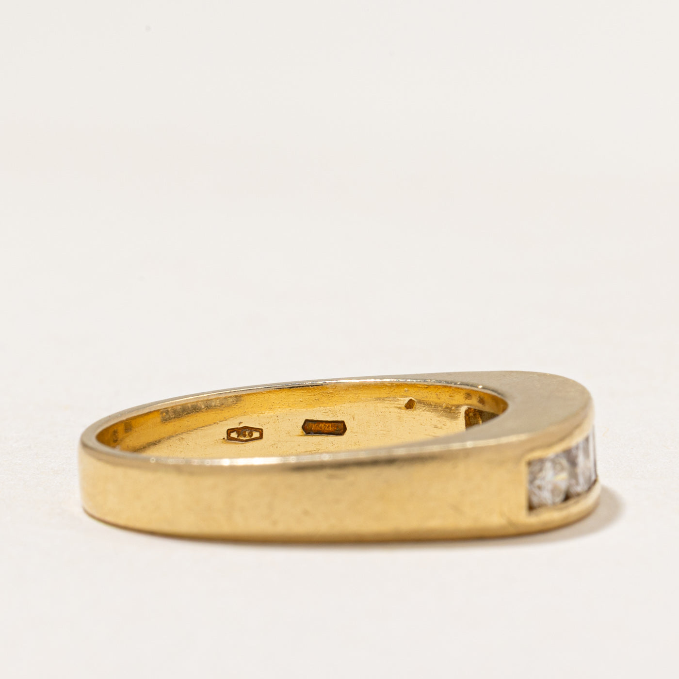 18k Channel Set Multi Cut Diamond Band | 0.60ctw | SZ 8.25