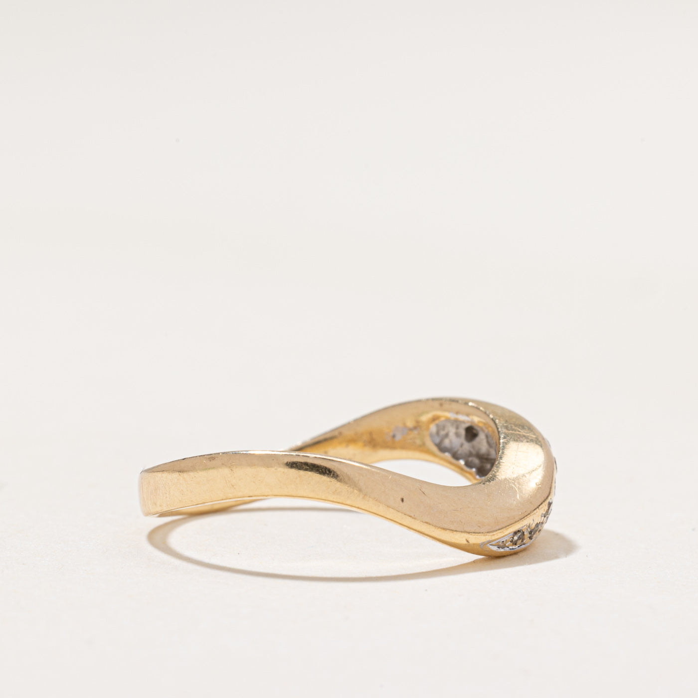 Diamond Waterfall Wave Ring | 0.12ctw | SZ 8