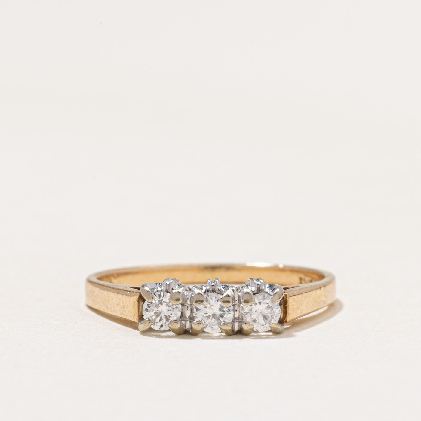 Three Stone Diamond Ring | 0.24ctw | SZ 5.75