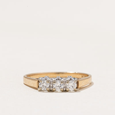 Three Stone Diamond Ring | 0.24ctw | SZ 5.75
