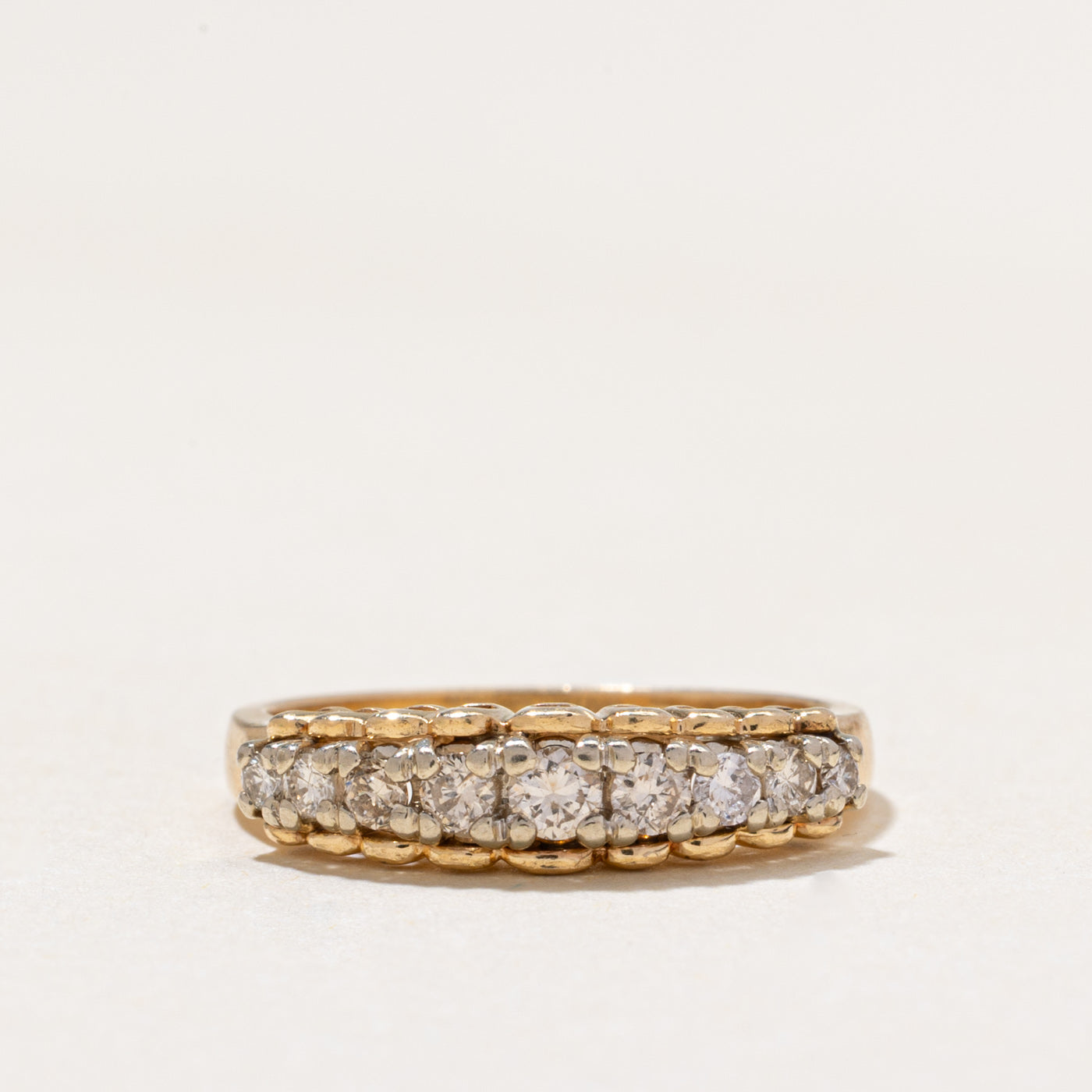 Semi Eternity Diamond Ring | 0.34ctw | SZ 4.5