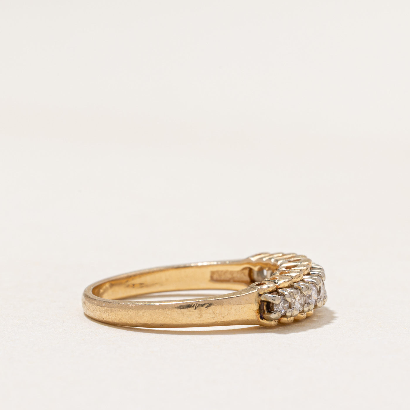 Semi Eternity Diamond Ring | 0.34ctw | SZ 4.5