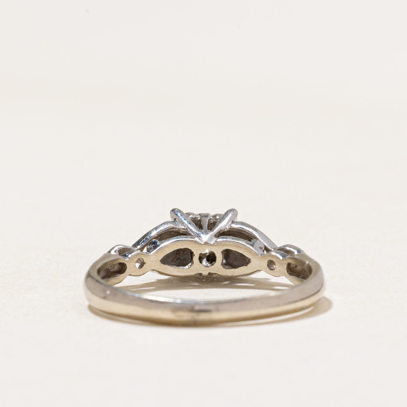 White Gold Illusion Set Diamond Ring | 0.13ctw | SZ 4.75