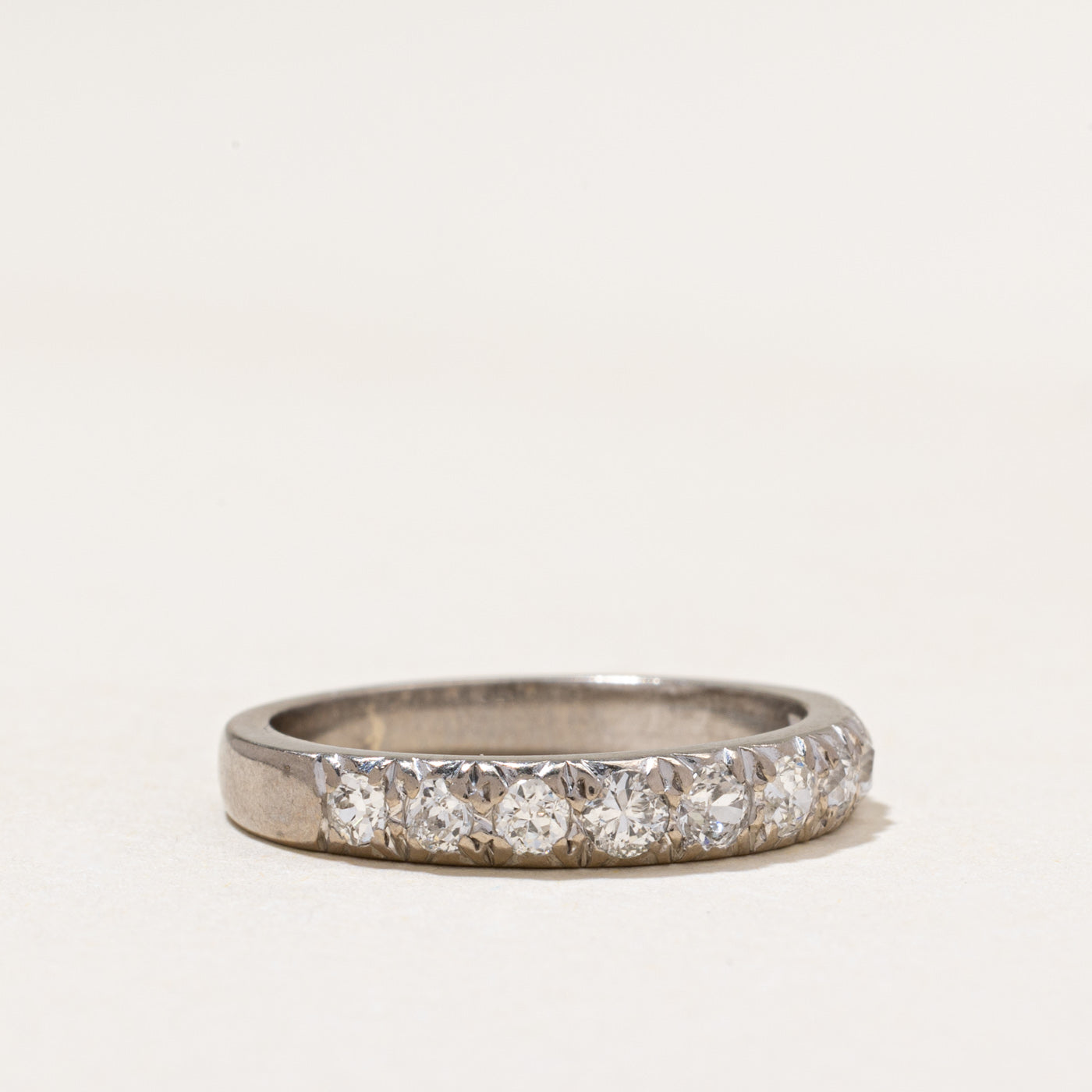 18k Semi-Eternity Diamond Band | 0.90ctw | 3.35mm | SZ 6.5
