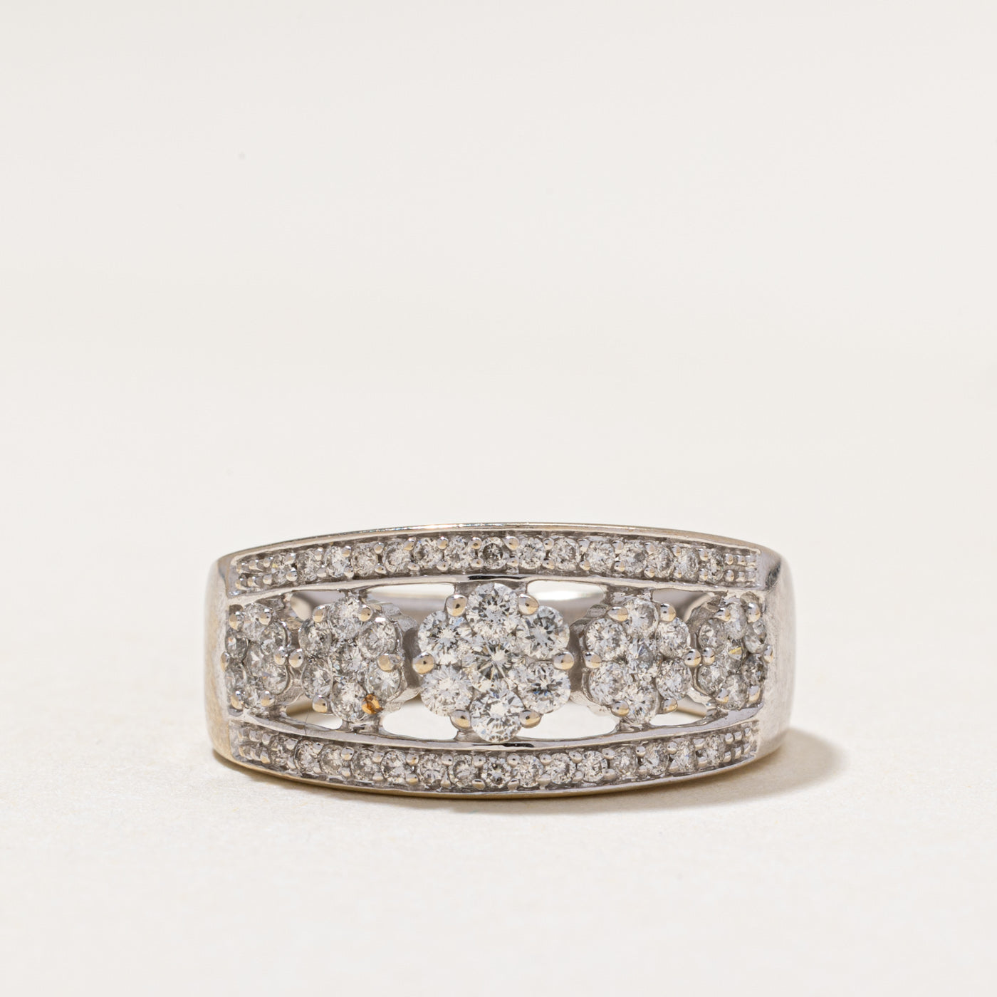 Multi Diamond Cluster Ring | 0.97ctw | SZ 7