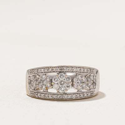 Multi Diamond Cluster Ring | 0.97ctw | SZ 7