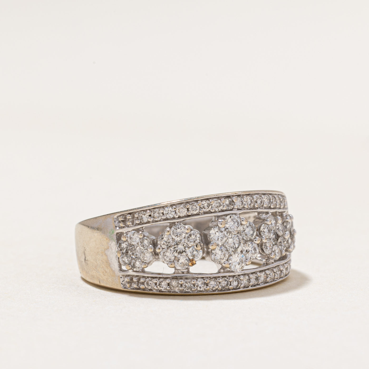 Multi Diamond Cluster Ring | 0.97ctw | SZ 7