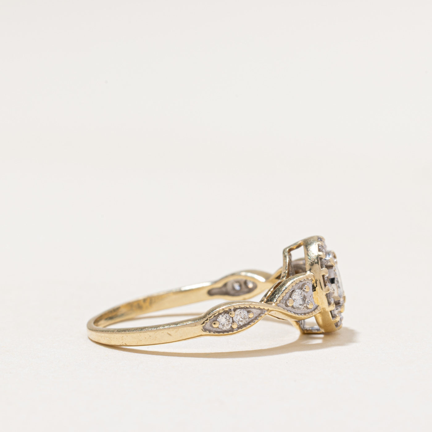 Illusion Set Diamond Halo Ring | 0.45ctw | SZ 6.25