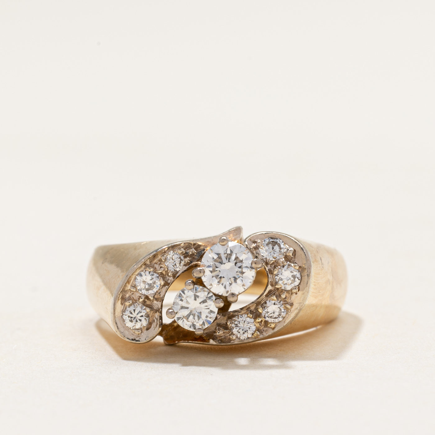 14k Diamond Cluster Cocktail Ring | 0.64ctw | SZ 6.5
