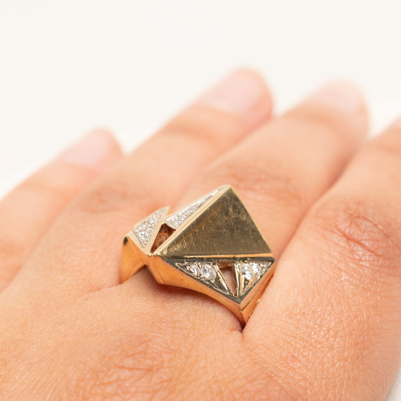 Diamond Abstract Cocktail Ring | 0.35ctw | SZ 8.5