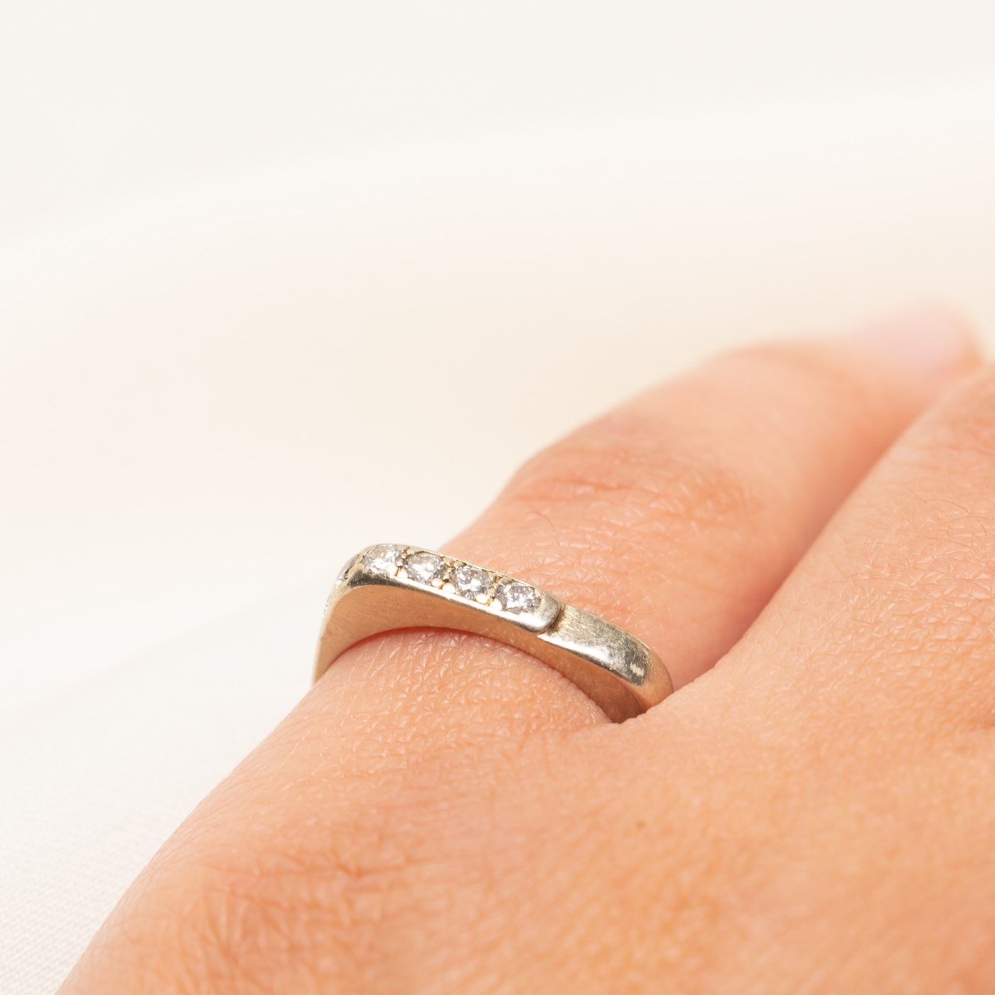 Soft Square Diamond Ring | 0.27ctw | SZ 5.5