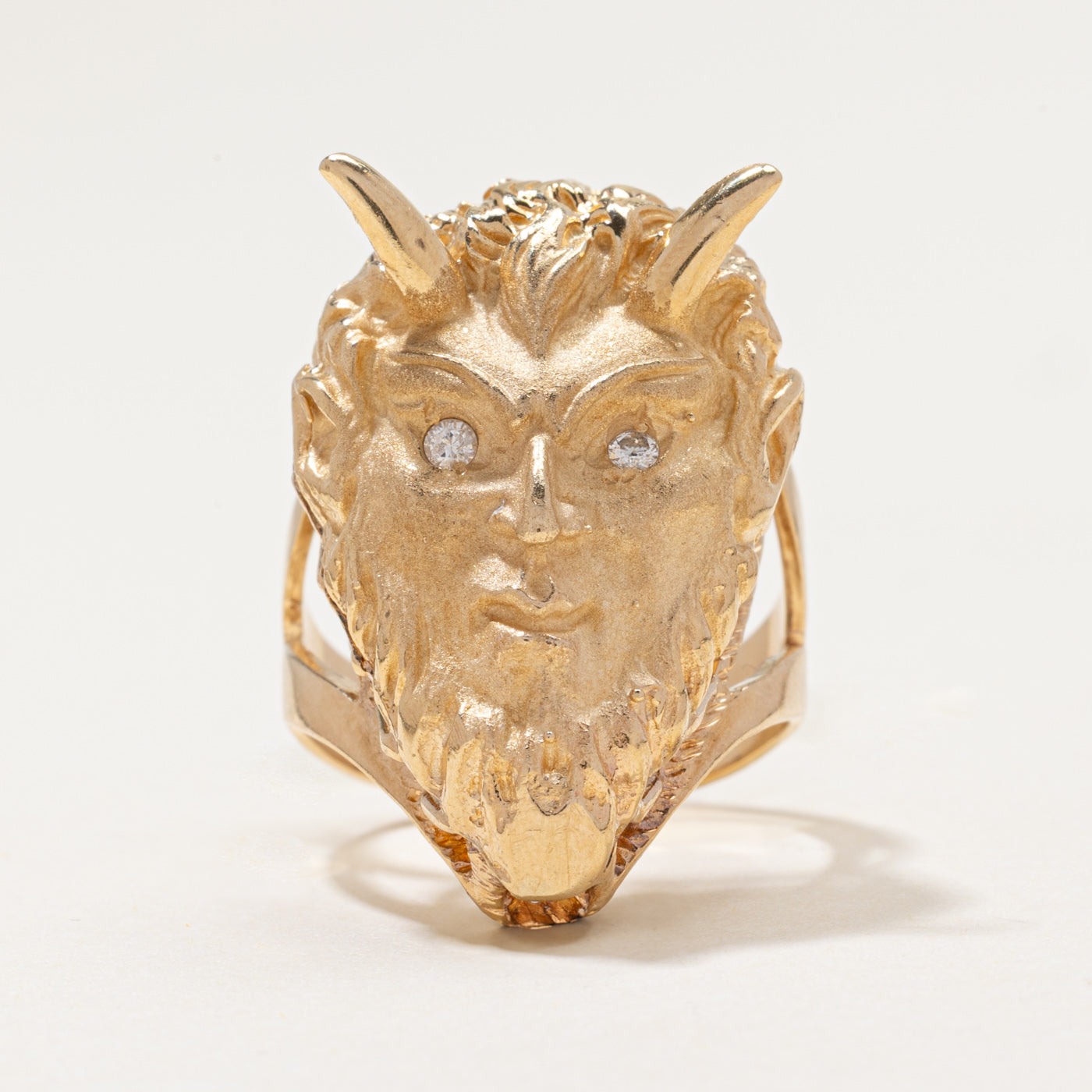 Diamond Devil Statement Ring | 0.006ctw | SZ 8.75