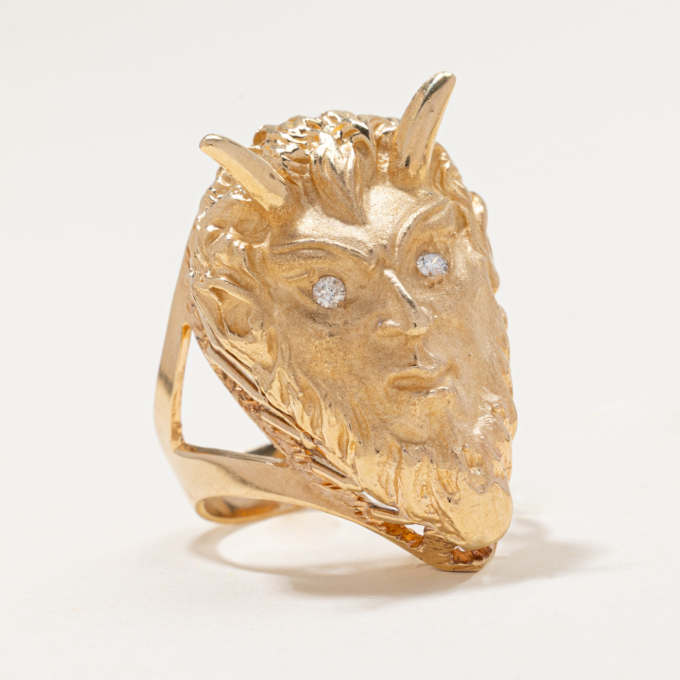 Diamond Devil Statement Ring | 0.006ctw | SZ 8.75