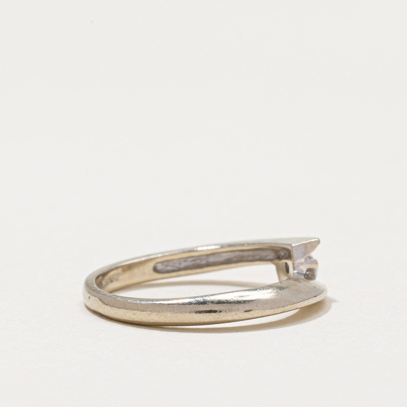 10k Diamond Bypass Ring | 0.07ct | SZ 4