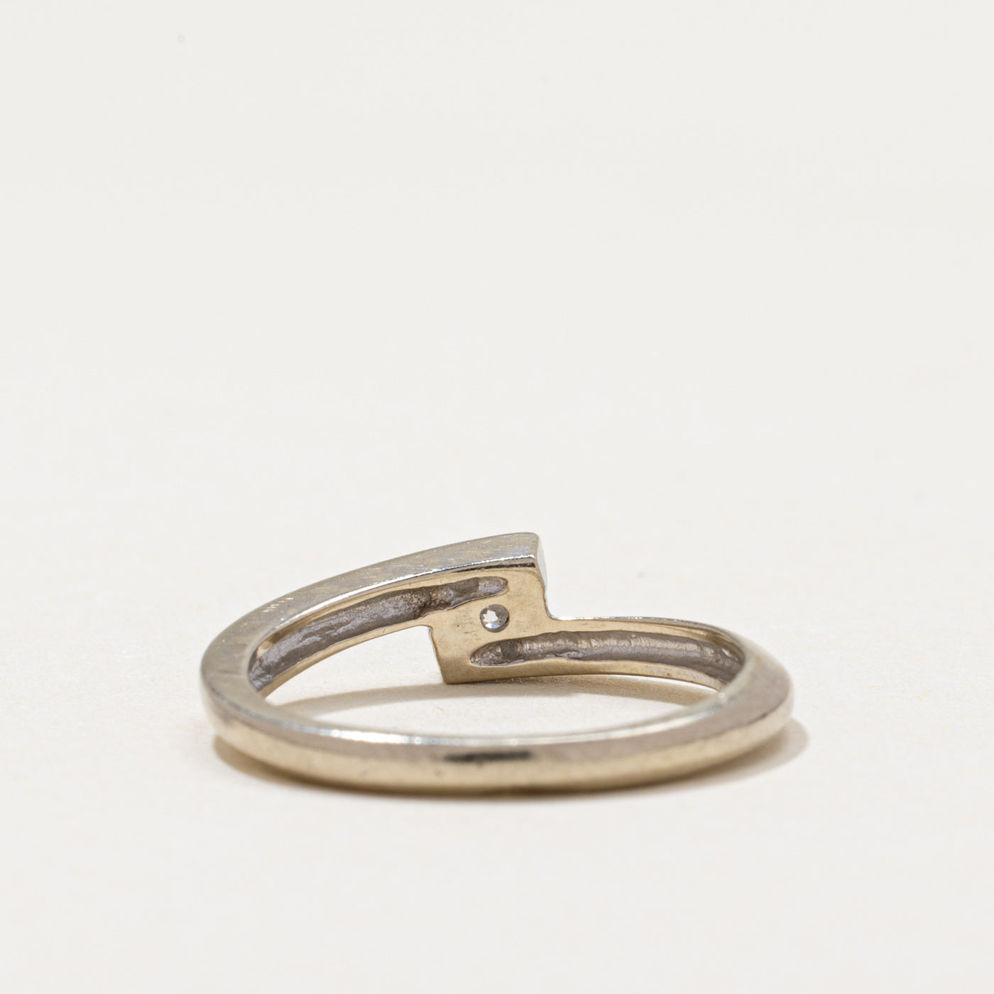10k Diamond Bypass Ring | 0.07ct | SZ 4