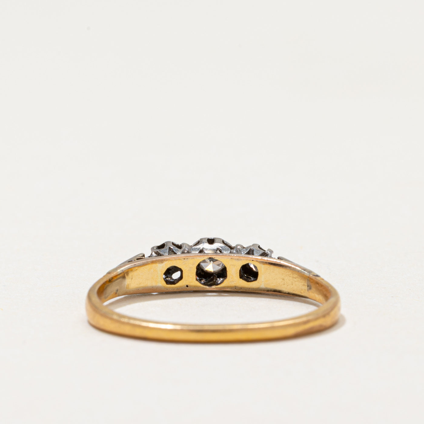 Two Tone Illusion Set Diamond Ring | 0.08ctw | SZ 5