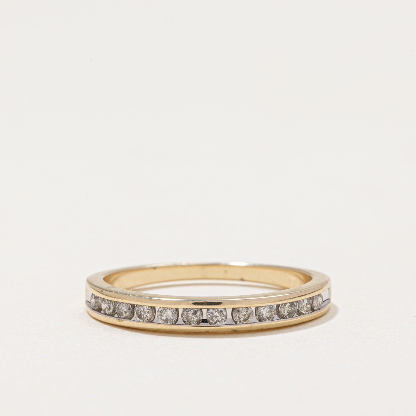 Channel Set Semi Eternity Diamond Band | 0.24ctw | SZ 7.25