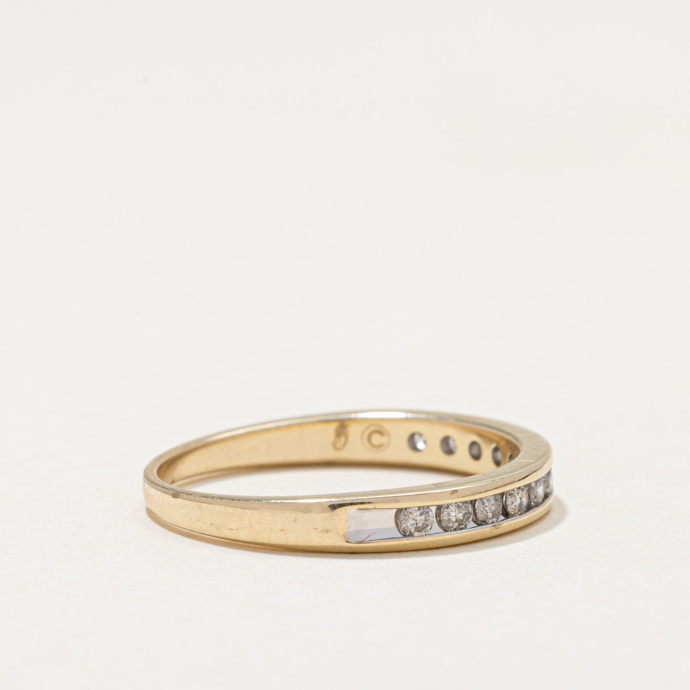 Channel Set Semi Eternity Diamond Band | 0.24ctw | SZ 7.25