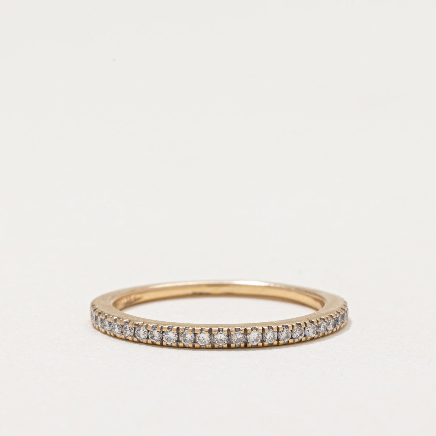 Alliance demi-éternité en diamants | 0,18 ct | 2,00 mm | Taille 6