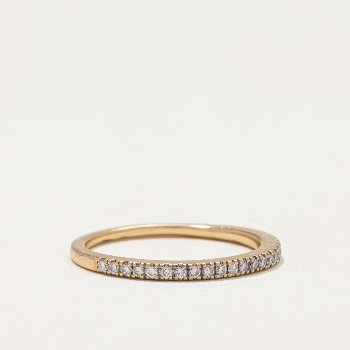 Alliance demi-éternité en diamants | 0,18 ct | 2,00 mm | Taille 6