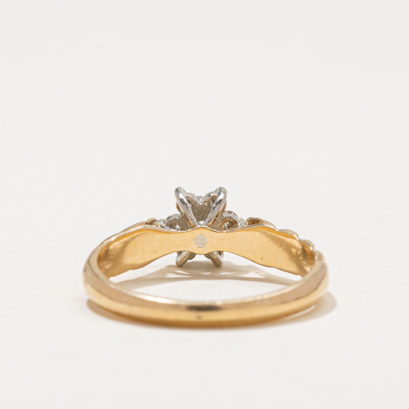 Diamond Petal Rope Ring | 0.23ctw | SZ 6.5