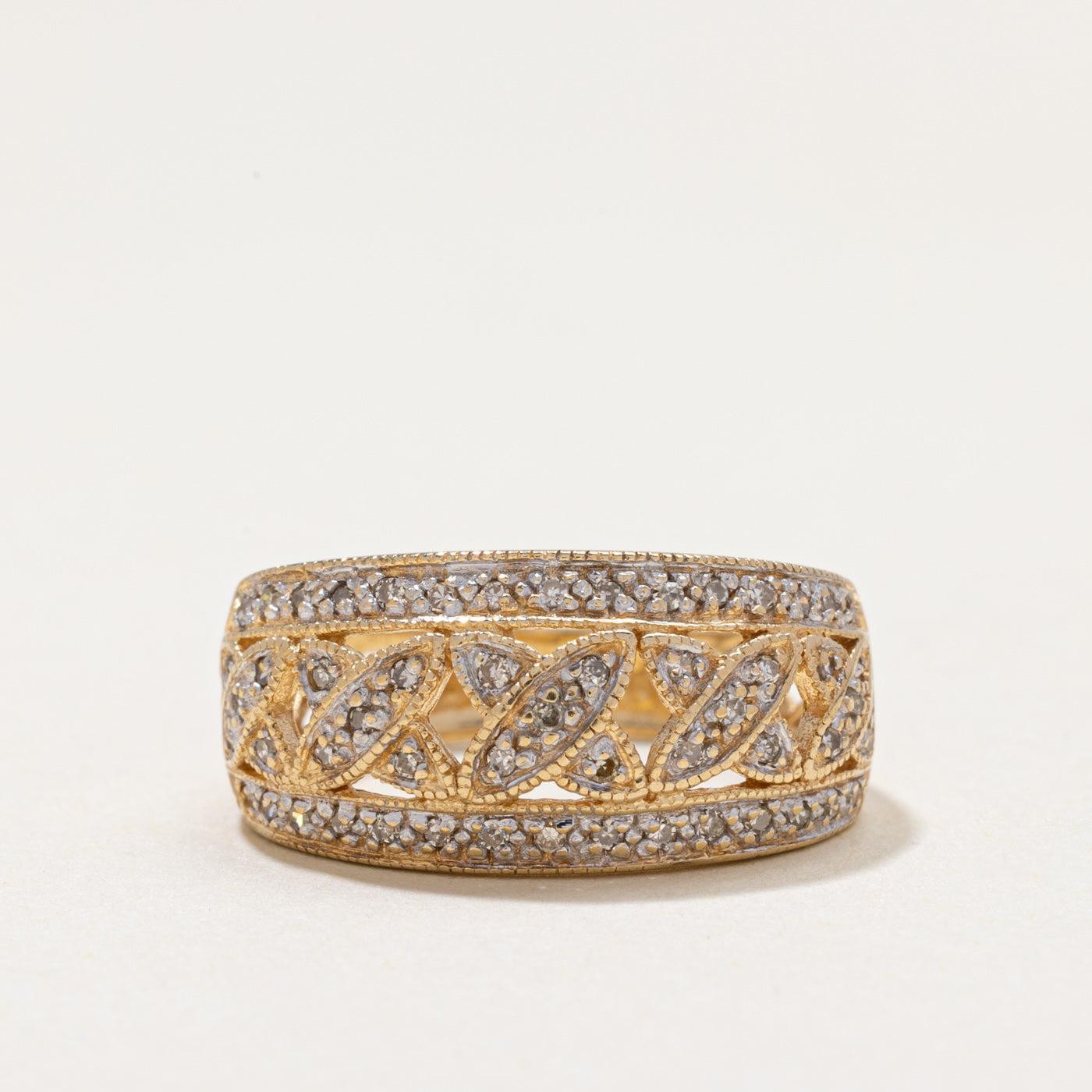 Diamond Cluster X Dome Ring | 0.28ctw | SZ 5.75