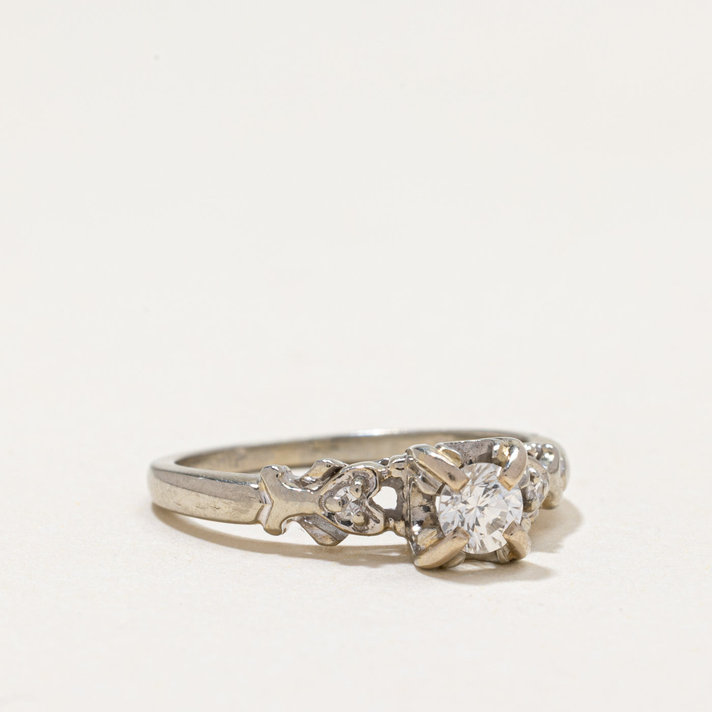High Set Three Stone Diamond Ring | 0.25ctw | SZ 5