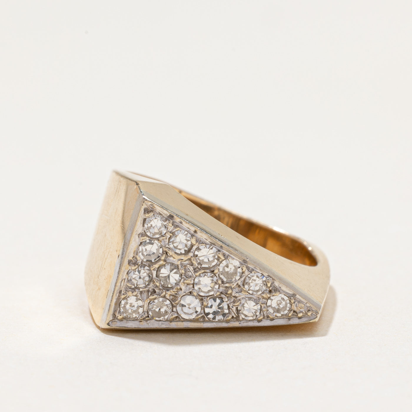 Diamond Cluster Geometric Statement Ring | 0.37ctw | SZ 5.25