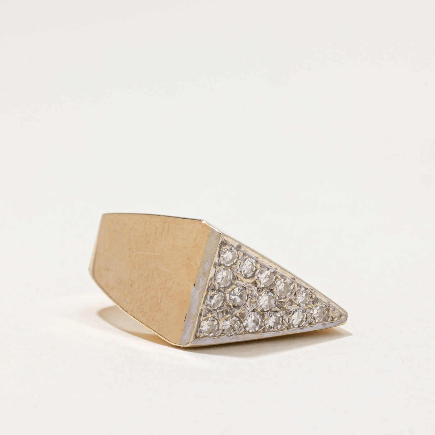 Diamond Cluster Geometric Statement Ring | 0.37ctw | SZ 5.25