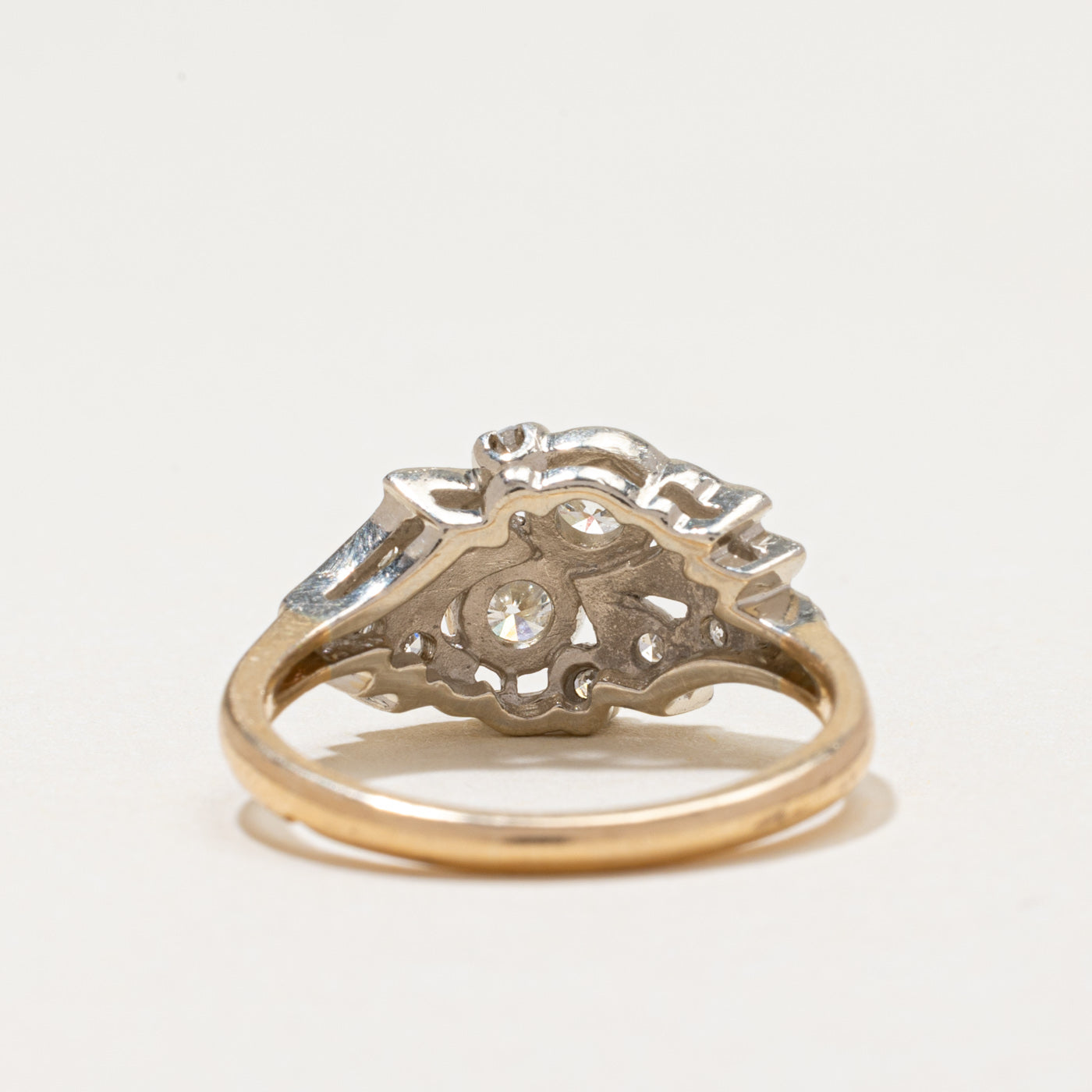 Diamond Cluster Leaf Design Ring | 0.50ctw | SZ 6.25