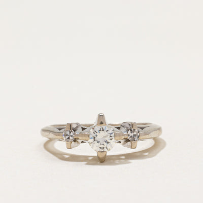 Three Stone Diamond Ring | 0.34ctw | SZ 4.75