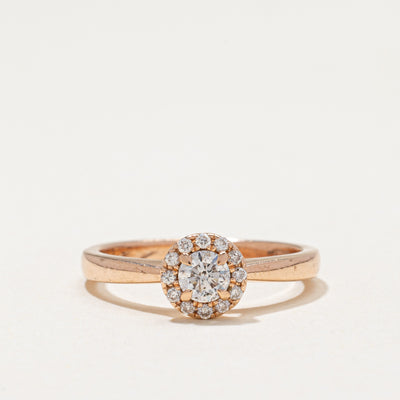 Diamond Halo Ring | 0.33ctw | SZ 5.5