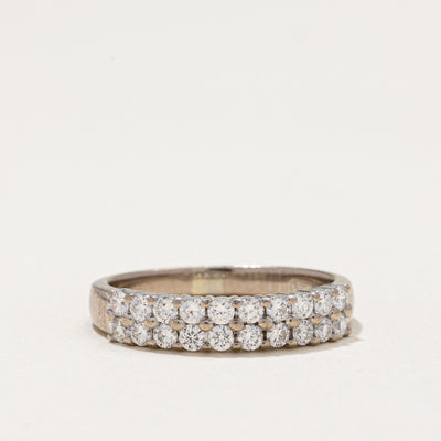 Double Row Semi Eternity Diamond Ring | 0.60ctw | SZ 7.25
