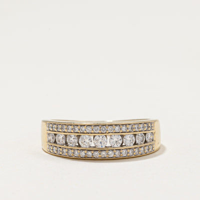 Multi Row Diamond Band | 0.53ctw | SZ 7