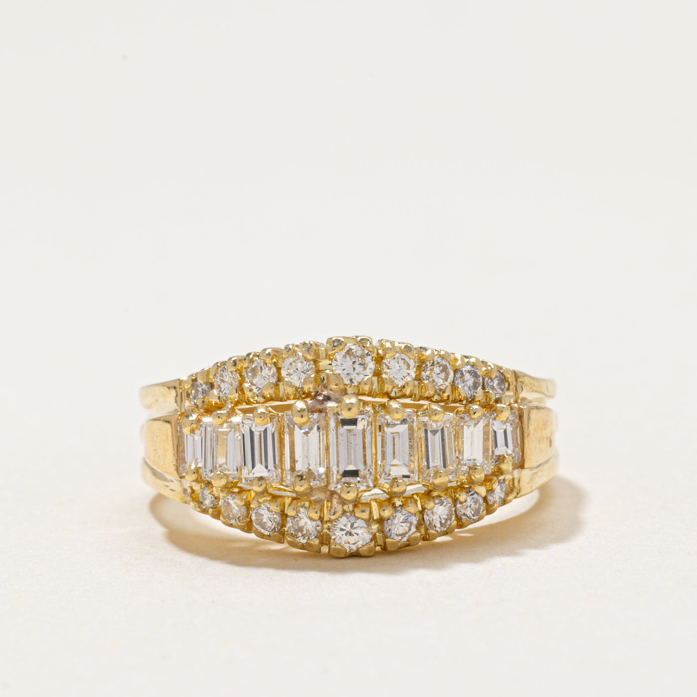 Multi Row Diamond Ring | 0.76ctw | SZ 6.25