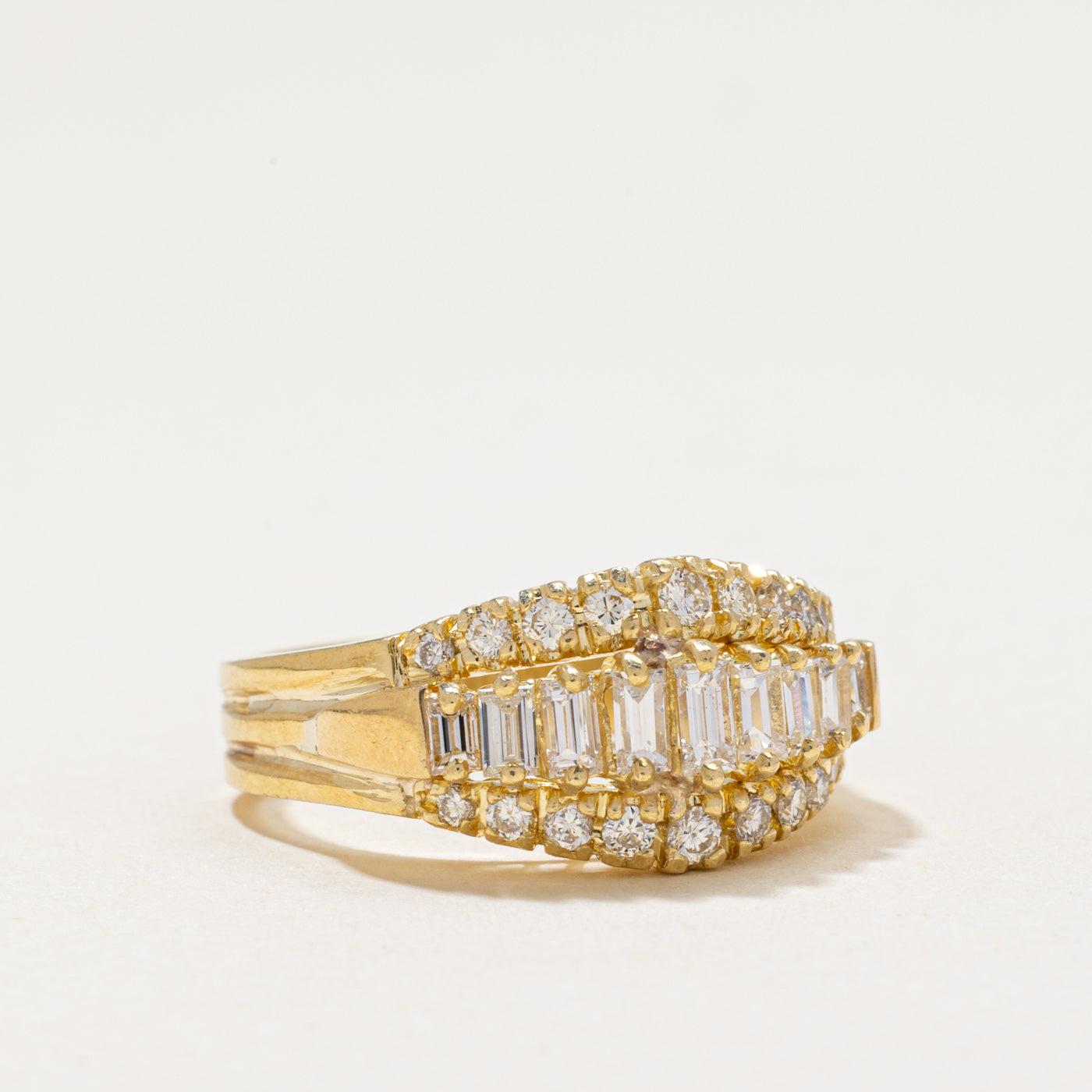 Multi Row Diamond Ring | 0.76ctw | SZ 6.25