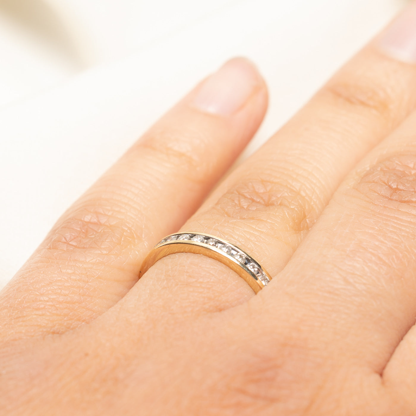 Channel Set Semi Eternity Diamond Band | 0.24ctw | SZ 7.25
