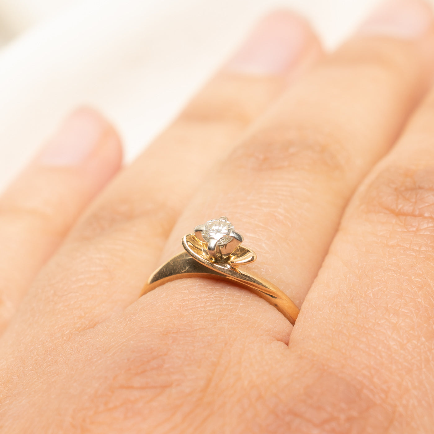 Solitaire Diamond Ring | 0.18ct | SZ 7.25