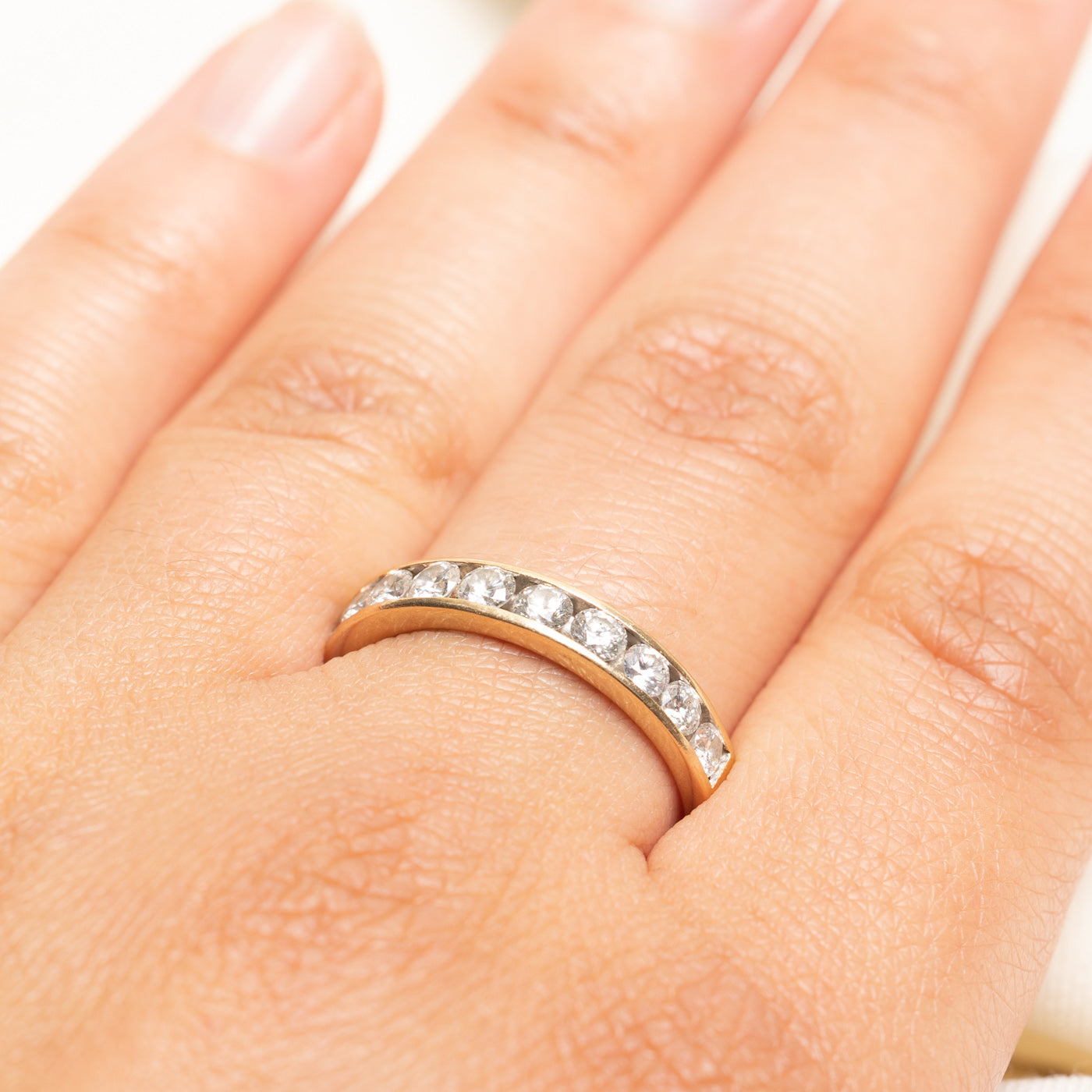 Channel Set Semi Eternity Diamond Band | 1.00ctw | SZ 9.5