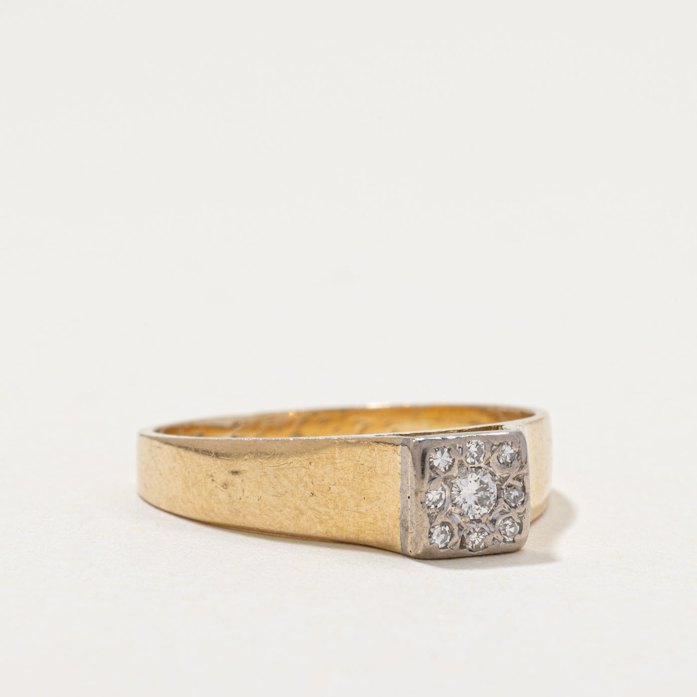 Diamond Square Cluster Ring | 0.10ctw | SZ 7