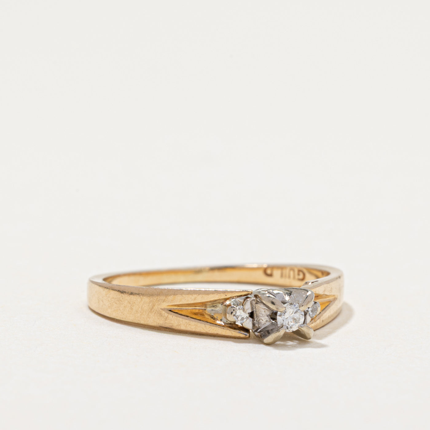 Three Stone Diamond Ring | 0.05ctw | SZ 4.75