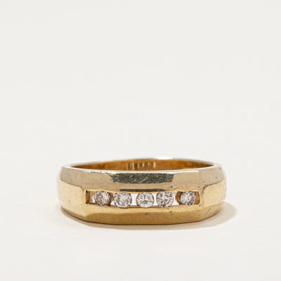 Five Stone Channel Set Diamond Ring | 0.18ctw | SZ 6.75