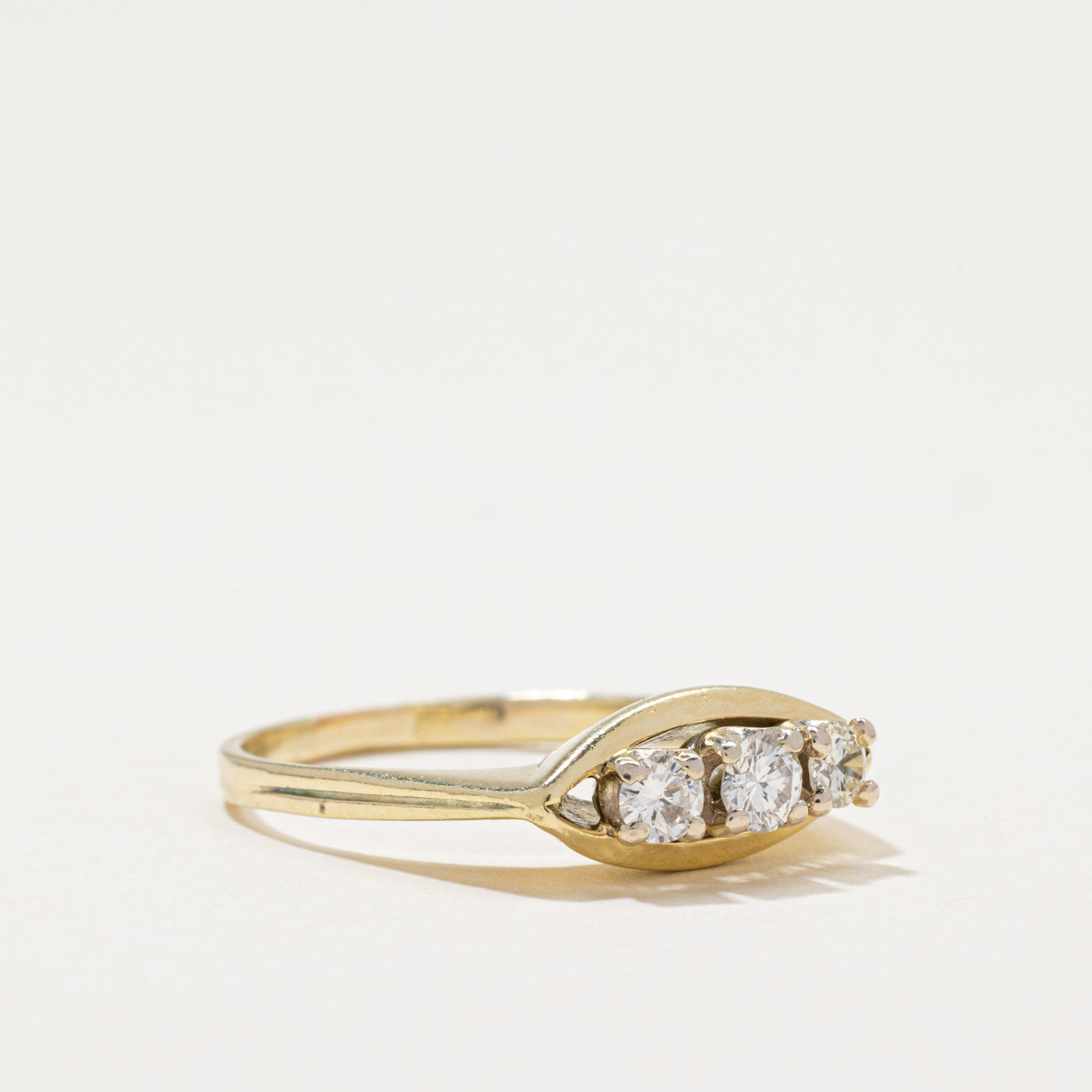 Three Stone Diamond Ring | 0.35ctw | SZ 8