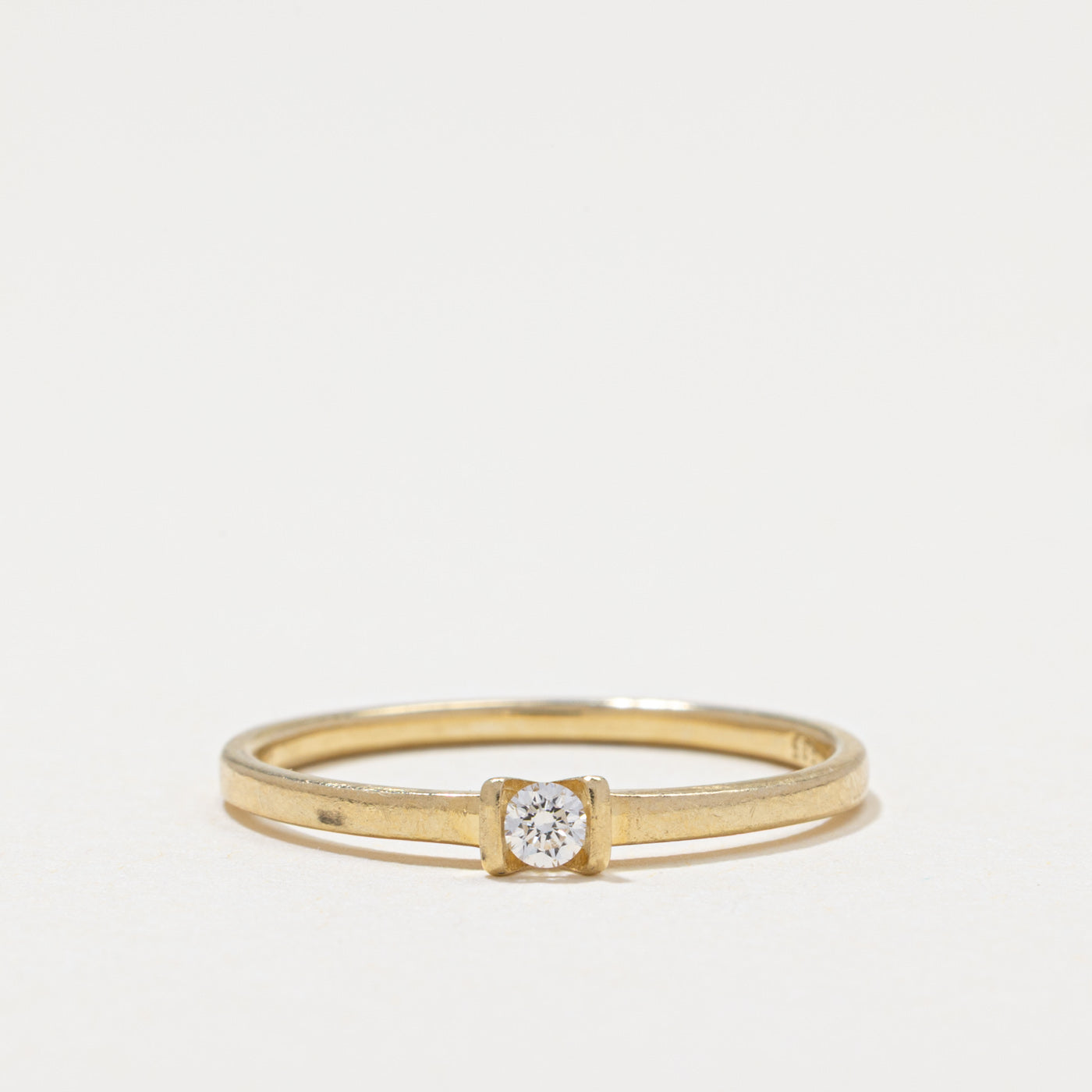 Tension Set Diamond Petite Ring | 0.07ct | SZ 7.5