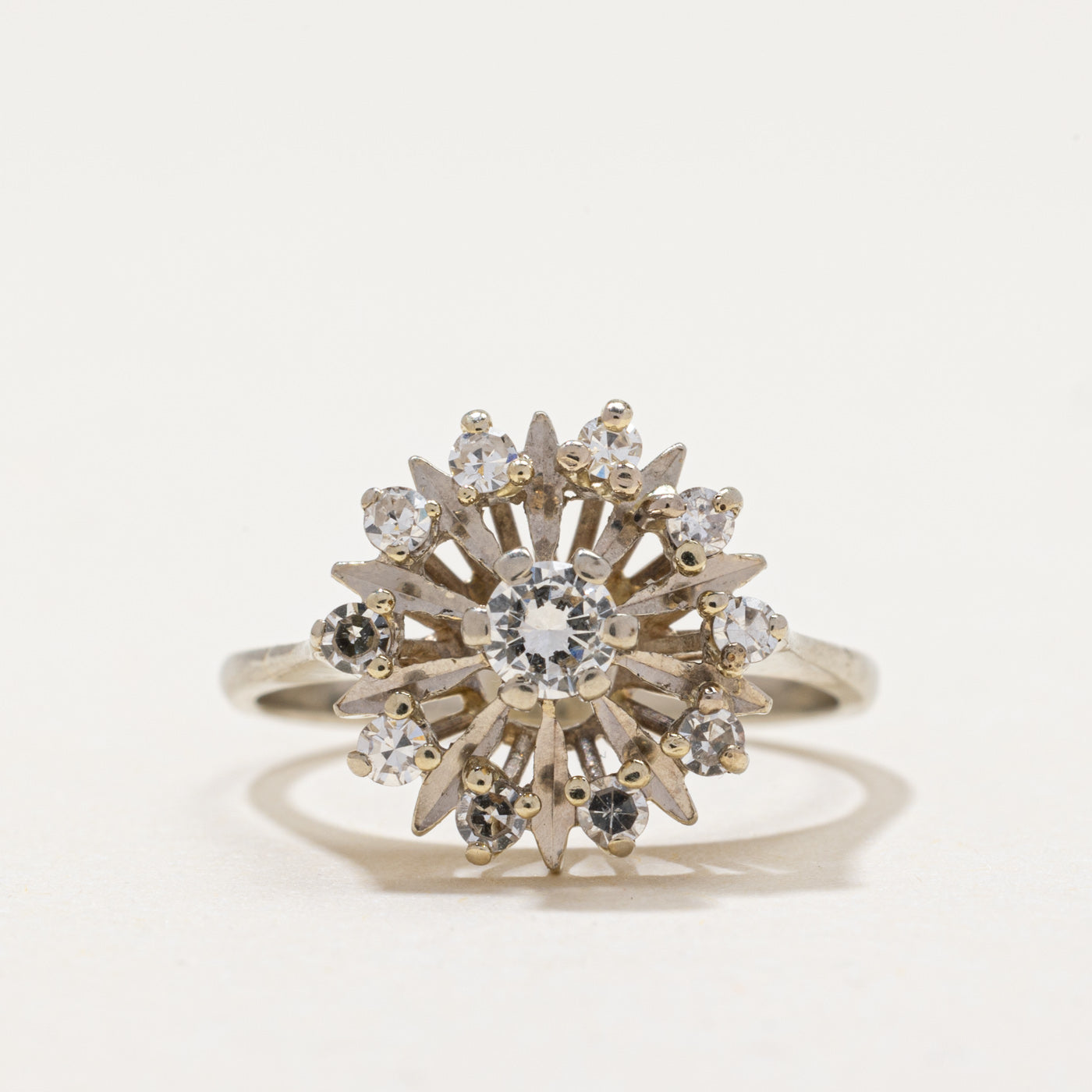 Diamond Open Halo Cocktail Ring | 0.39ctw | SZ 5