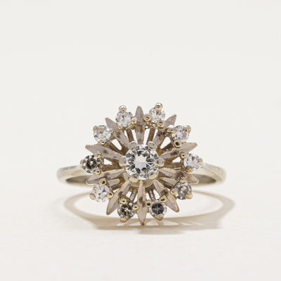 Diamond Open Halo Cocktail Ring | 0.39ctw | SZ 5